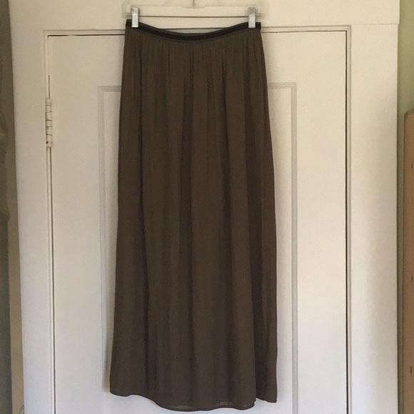 GAP Maxi Skirt in dark khaki - Picture 5 of 5